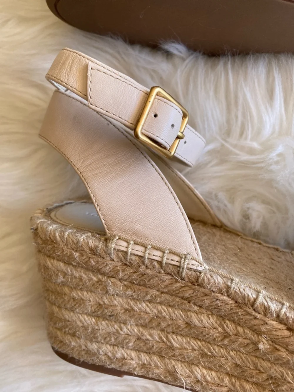 NEW Tory Burch Basket-Weave Espadrille Wedge Wedges Espadrilles Heels Size 11